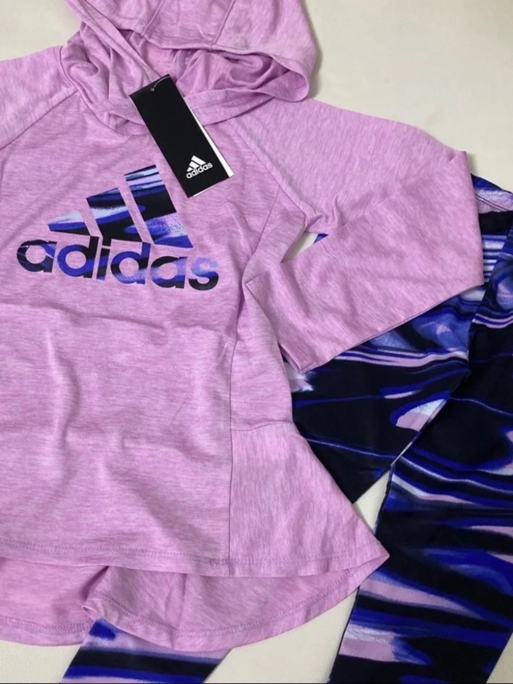 Adidas Pink hoodie cute active performance dri-fit set 4031